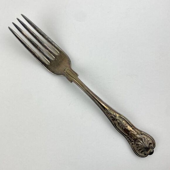 US NAVY Kings Fouled Anchor Dinner Fork Knife Spoons International Silver Set 4 - Picture 7 of 14